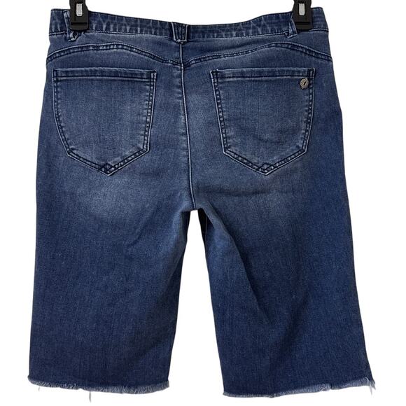 Democracy "Ab"solution, Size 8 Distressed Cut Off Bermuda Shorts - Picture 2 of 6